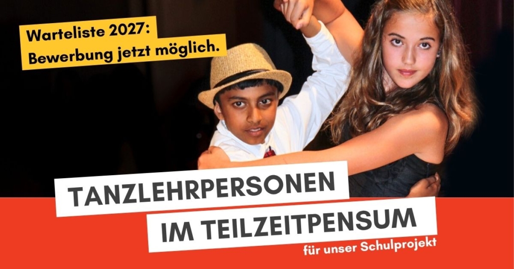 Dancing Classrooms sucht Tanzlehrpersonen auf Teilzeitbasis